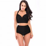 2017 New Plus Size Swimwear Large Sizes Swimsuit High Waist Bikini Women Beach Wear Push Up Bathing Suit Maillot De Bain Femme