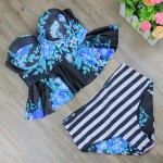 2017 New Print Bikinis Women Swimsuit High Waist Bathing Suit Plus Size Swimwear Push Up Bikini Set Vintage Retro Beach Wear XL