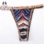 2017 Sexy Retro Ladies Tie Dye High Cut Micro Biquini Bandeau Swim Bathing Suit Swimwear Swimsuit Women Brazilian Push Up Bikini