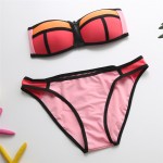 2017 Sexy Swimsuit Bikinis Swimwear Summer Style Low Waist Patchwork Bikini Set Push Up Bathing Suits Bodysuits Maillot de bain