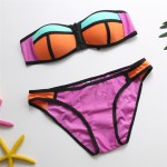 2017 Sexy Swimsuit Bikinis Swimwear Summer Style Low Waist Patchwork Bikini Set Push Up Bathing Suits Bodysuits Maillot de bain