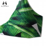 2017 Sexy Women Low Cut Push Up Bikini Brazilian Palm Leaf Printed Swimsuit Beachwear Female Strappy Swimwear Thong Micro Bikini