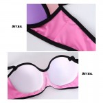 2017 Swimwear Women Plus Size Swimsuit Women Swimwear High Waist Bikini Plus Size Swimwear Sexy Women Swimsuit FKS6809