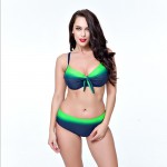 2017 Women Push Up Bikinis Set Brazilian Plus Size Newest Sexy High Waist Swimwear Green Bathing Suits Maillot De Bain Femme