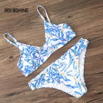 2017 bikini set sexy Beach Print Swimwear Ladies swimsuit for women swimwear bathing suit brazilian summer style Bekoshine