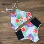 2017 bikini set sexy Beach Print Swimwear Ladies swimsuit for women swimwear bathing suit brazilian summer style Bekoshine