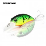 2017 good fishing lures,65mm,Bear King14g crank.dive 2m,each lot 5different colors