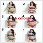 2017 plus size bikini set Bathing Suit Push up bikinis women Large Cup Bikini set Women Swimwear Sexy plus size Swimsuit