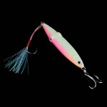 2017UCOK 20g 40g 60g 80g 100g Jig bait luminous squid shape lead fish sea fishing bait hard metal lure iron squid hooked jigging