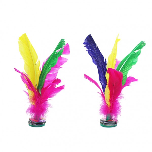 20CM Hacky Sack Foot Sports Game Brand Kick Feather Kicking Shuttlecocks Badminton Big Size Original China Jianzi 1 Pc