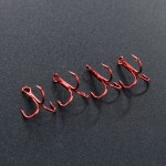 20PCS Fishing Hook Barbed Crank Sharp Fishing Treble Hooks Pesca Tackle with 3 Anchors Carbon Steel Sea Fishing Explosion Hooks 