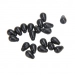 20Pcs Black Rapid Quick Change Beads Camo Fishing Change Hooklength Instantly Shock Bead for Carp Fishing Method Feeder Beads