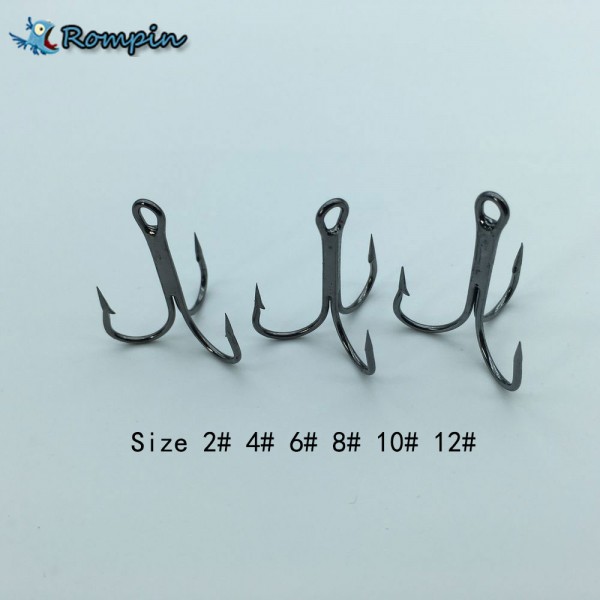 20Pcs Size 2# 4# 6#  8# 10# 12# High Carbon Steel Fishing Hook Fishhooks Durable Pesca Jig Sharpened Treble Hooks Carp Fishing