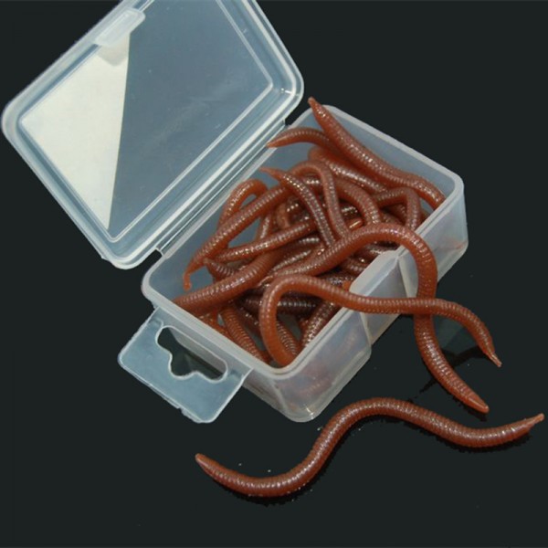 20g / Box Soft Lure Fishy Smell Earthworm Blood Worms Maggots Sea Worm Simulation Lures Artificial Bait Fishing Accessories