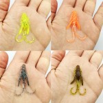 20pc/lot 10 Colors fishing lure soft 37mm 0.8g  grub artificial Trout crankbait Panfish Crappie Bream soft bait  170