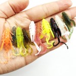 20pc/lot 10 Colors fishing lure soft 37mm 0.8g  grub artificial Trout crankbait Panfish Crappie Bream soft bait  170