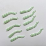 20pcs/lot Carp Fishing hook sleeve hair rig Aligner sleeves Soft Anti tangle Positioner terminal tackle carp fishing accessories