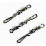 20pcs/lot Rolling swivel with hanging snap fishing tackle fishhooks fishing connector fishing swivels with snap