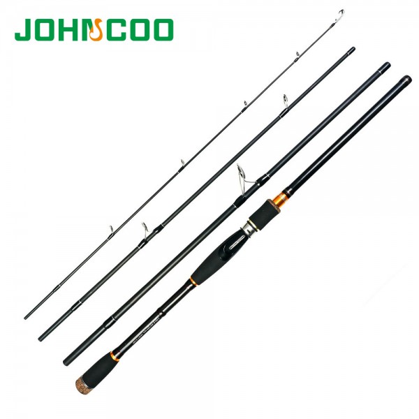 2.1 2.4 2.7m Lure Rod 4 Section Carbon Spinning Fishing Rod Travel Rod Casting Fishing Pole Vava De Pesca Saltwater Rod