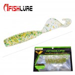 24pcs/lot Afishlure 45mm 1.2g curly tail grub artificial Panfish Crappie Bream Trout crankbait soft bait fishing lure