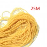 25m Diameter 2mm  plain traditional elastic rope tied reinforcement group solid elastic rubber band strapping tool