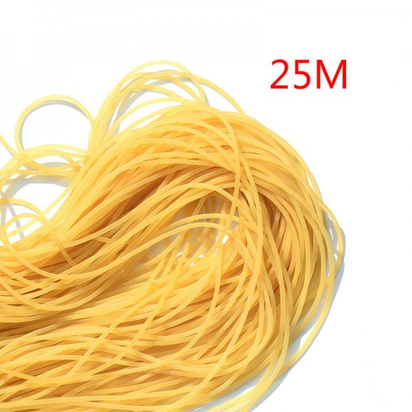 25m Diameter 2mm  plain traditional elastic rope tied reinforcement group solid elastic rubber band strapping tool