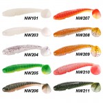 2Bags Noeby Soft Baits 7cm9.5cm12cm Fishing Lure Isca Artificial Para Pesca Grub T-tail Silicone Bait Leurre Peche Souple Tackle