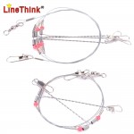 2PCS/LOT 70LB 77CM Wire Rig With 2 Arm and 3 Arm Fishing Leader Line Free Shipping