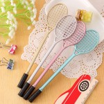 2PCS/LOT GENKKY Stationery office supplies creative badminton racket Gel Ink pen, insert sets of pen