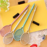 2PCS/LOT GENKKY Stationery office supplies creative badminton racket Gel Ink pen, insert sets of pen