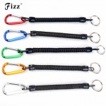 2Pcs Fishing Lanyards Boating Ropes Retention String Fishing Rope with Camping Carabiner Secure Lock Fishing Tools Accessories