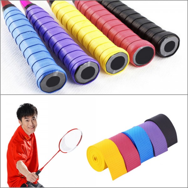 2pc Anti slip Racket Over Grips Tennis Badminton Anti-slip Absorption Racket Handle Tape Overgrip