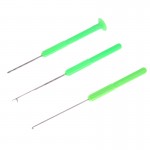 3 in 1 Green Combo Set Carp Fishing Rigging Bait Needle Kit Tool Set Fish Drill Tackle Rigging Tool Kit With Pouch