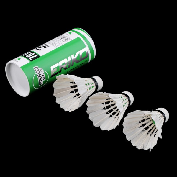 3 x Training White duck feathers Badminton Shuttlecocks Birdies Ball Game Sport Entertainment Product Badminton Balls with Can