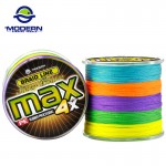 300M MODERN FISHING Brand MAX series multicolor 10M 1 Color mulifilament PE Braided Fishing Line 4 Strands braided wires