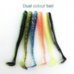 30PCS New hot sale Lure spiral T fish soft bait softbaits artificial baits weest blackfish culter Striped bass fishing gear tool