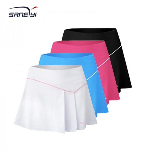 32eSANERYI Women's Pressing Pleats Knit Tennis Skirt/Badminton skort