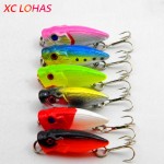 3.5cm 2.7g Best Seller Mini Diving Popper Lures for Fishing Hard Plastic Laser Fishing Lure Baits 3D Fish Eye Bait PO022