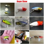 3.5cm 2.7g Best Seller Mini Diving Popper Lures for Fishing Hard Plastic Laser Fishing Lure Baits 3D Fish Eye Bait PO022