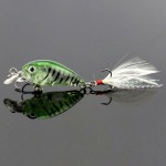 3.6cm 4g Fishing Lures Crank Baits Mini Crankbait 3D Fish Eye Artificial Lure Bait with Feather Lifelike Fake Lure YE-190