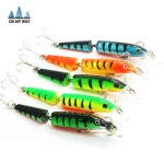 3D Eyes Lifelike Fishing Lure 10.5cm/14g/pcs Floating Lures Hard Bait 5pcs/lot Multi-corlors 2 Sections Fishing Tackle