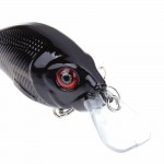 3D Fishing Lures 6# high carbon steel triple hook Bass CrankBait Crank Bait Tackle Free Shipping