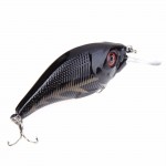 3D Fishing Lures 6# high carbon steel triple hook Bass CrankBait Crank Bait Tackle Free Shipping