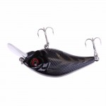 3D Fishing Lures 6# high carbon steel triple hook Bass CrankBait Crank Bait Tackle Free Shipping