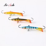 3Pcs Ice Balance Jig  Hard Lure Wobbler11.5g 21.5g Jigging Rap Lure Ice Fishing Jig Head with VMC Hook for Winter Fishing Lures