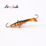 3Pcs Ice Balance Jig  Hard Lure Wobbler11.5g 21.5g Jigging Rap Lure Ice Fishing Jig Head with VMC Hook for Winter Fishing Lures