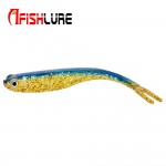 3pcs/lot  Afishlure forked tail soft fish 120mm 8.3g Soft Bait Belly Chest Open Fork Tail Simulation Fish Bite Vivid Attraction