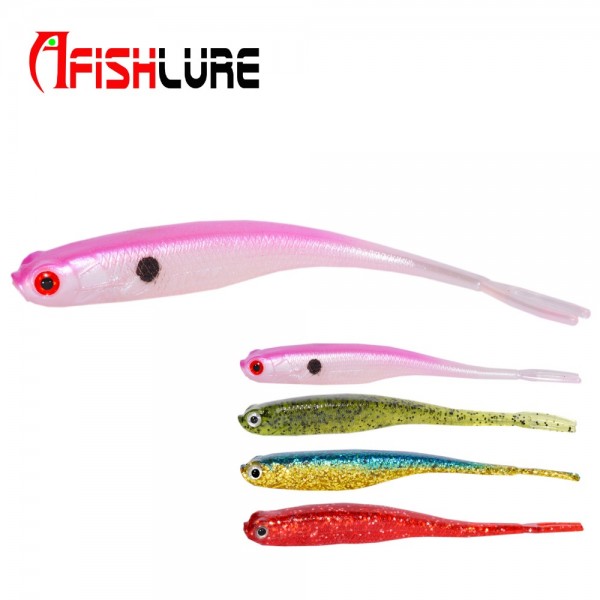 3pcs/lot  Afishlure forked tail soft fish 120mm 8.3g Soft Bait Belly Chest Open Fork Tail Simulation Fish Bite Vivid Attraction