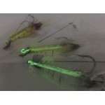 3pcs/lot fishing lure Built-in Hook luminous Bait Shrimp kit Noctilucent Shrimp  winter fishing fishing sea lure Sabiki Soft