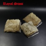 4 PCS/Pack Natural Coney Genuine Rabbit Fur Animal Pelt Craft Skin Hide Hair Fly Fishing Tying Material for Nymph Patterns Flies